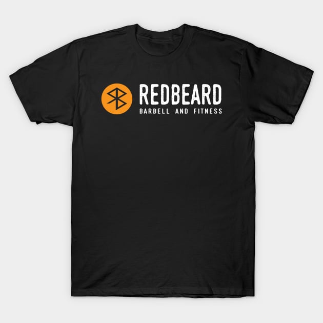 RBBF Orange Logo T-Shirt by redbeardbarbell